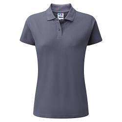 Jerzees Colours Damen Pikee Poloshirt, Kurzarm (L) (Dunkelgrau) von Jerzees