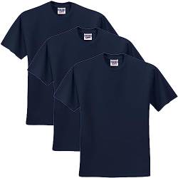 Jerzees Herren Erwachsene Kurzarm T-Shirt 3er Pack - Blau - 3X-Groß von Jerzees