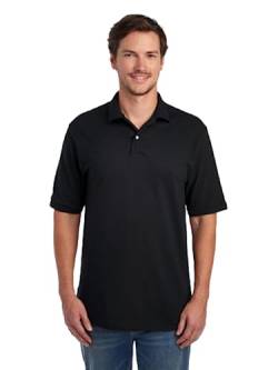 Jerzees Herren Spot Shield Short Sleeve Polo Sport Shirt Poloshirt, schwarz, Groß von Jerzees