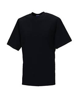 Jerzees T-Shirt, klassisch, Baumwolle Gr. Large, schwarz von Jerzees
