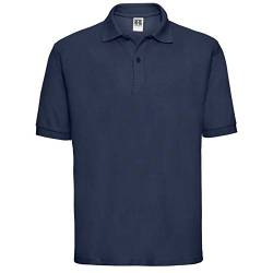 Russel Herren Klassik Kurzarm Polycotton Polo Shirt (2XL) (Marineblau) von Jerzees