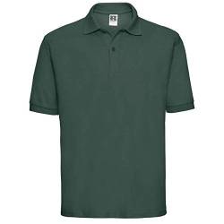 Russel Herren Klassik Kurzarm Polycotton Polo Shirt (L) (Flaschengrün) von Jerzees