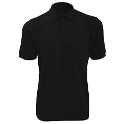 Russell Herren RIPP Polo-Shirt, Kurzarm (L) (Schwarz) von Jerzees