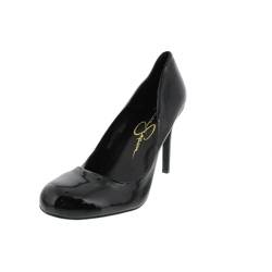 Jessica Simpson Calie Pumps für Damen, schwarzer Lack, 37 EU von Jessica Simpson