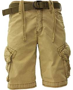 Jet Lag Cargo Shorts Take Off 3 in schwarz, Oliv, Charcoal, Cement oder Gold, Farbe:Gold;Größe:W32 von Jet Lag