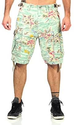 Jet Lag Herren Cargo Shorts 17-131 Hawai Flower W32 von Jet Lag