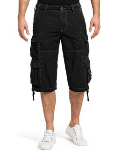 Jet Lag Herren Cargo Shorts FW-011, Farbe:Schwarz, Größe:W33 von Jet Lag