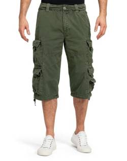 Jet Lag Herren Cargo Shorts FW-011, Größe:W34, Farbe:Oliv von Jet Lag