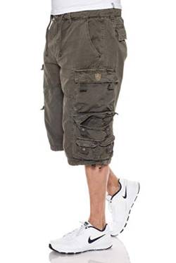 Jet Lag Herren Cargo Shorts FW-011, Größe:W42, Farbe:Oliv von Jet Lag