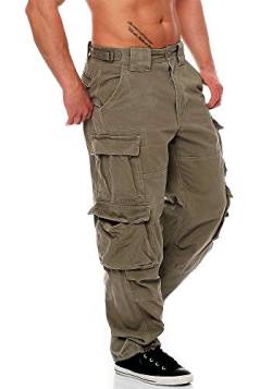 Jet Lag Herren Cargohose 007 Cement Loose Fit M/34 von Jet Lag