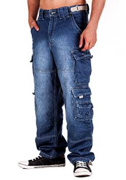 Jet Lag Hose Cargo Jeans Light Navy Style 007 3XL/34 von Jet Lag