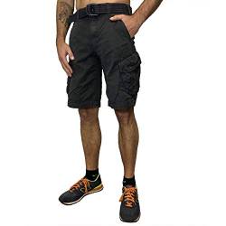 Jet Lag Take Off 3 Cargo-Short, Kurze Hose Herren inkl. F524 Camo Schlüsselband 44 Charcoal von Jet Lag