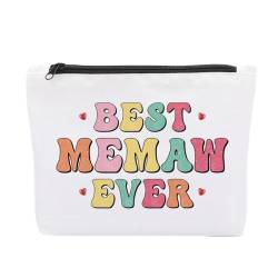 Jeteman XAHZB218 Kosmetiktasche, Geburtstagsgeschenk für Oma, Muttertagsgeschenk, Make-up-Tasche, Weiss/opulenter Garten, 9*7*2 inch von Jeteman