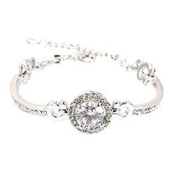 Jeulia Classic Halo Design Armband Verstellbar Armbänder für Dame und Mädchen mit Geschenkbox von Jeulia