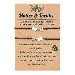 Jeweidea Armband Schulkind Armband Freundschaft Beste Freundin Armband für 2 Mutter Tochter Armband Mädchen Mama Tochter Partnerlook Tochter Geschenke von Mama Schulkind Schwester Freundinnen Geschenk von Jeweidea