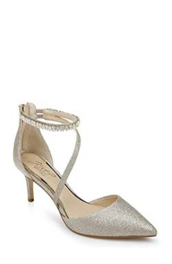 Jewel Badgley Mischka Damen Alaia Pumps, Helles Gold, 38.5 EU von Jewel Badgley Mischka