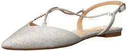 Jewel Badgley Mischka Damen Alanna Ballerinas, Silber, 37 EU von Jewel Badgley Mischka