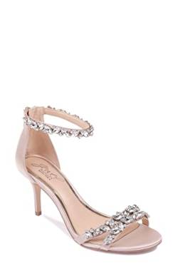 Jewel Badgley Mischka Damen Caroline Riemchenpumps, Beige (Champagne Satin 256), 36 EU von Jewel Badgley Mischka