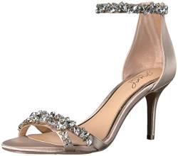 Jewel Badgley Mischka Damen Caroline Riemchenpumps, Beige (Champagne Satin 256), 41 EU von Jewel Badgley Mischka