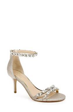 Jewel Badgley Mischka Damen Caroline Sandale mit Absatz, Gold, 36.5 EU von Jewel Badgley Mischka