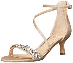 Jewel Badgley Mischka Damen Daleyza Sandale mit Absatz, Gold/Glitzer, 41.5 EU von Jewel Badgley Mischka