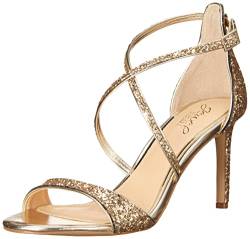 Jewel Badgley Mischka Damen Dimitra Sandale mit Absatz, Gold/Glitzer, 39 EU von Jewel Badgley Mischka