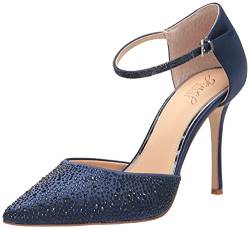 Jewel Badgley Mischka Damen Jailene Knöchelriemchen Stiletto Pumps, Navy, 38.5 EU von Jewel Badgley Mischka