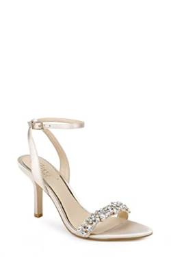 Jewel Badgley Mischka Damen Ojai Sandale mit Absatz, Champagner, 37 EU von Jewel Badgley Mischka