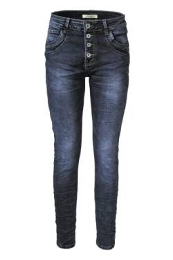 Jewelly Damen Jeans Five-Pocket im Crash-Look 7059 (XS/34) von Jewelly by Lexxury