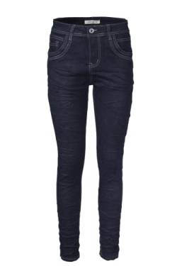 Jewelly by Lexxury Damen Jeans mit Crash Optik Blue Denim Dark 7043 (XS/34) von Jewelly by Lexxury