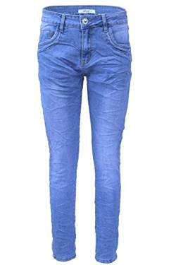 Jewelly Damen Stretch Jeans Five-Pocket im Crash-Look | Boyfriend Hose | Reißverschluss | Strechjeans | Strechhose | Damenjeans (as3, Numeric, Numeric_36, Regular, Regular, Style: 2312, Regulär) von Jewelly