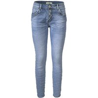 Jewelly Regular-fit-Jeans Stretch Jeans Five-Pocket im Crash-Look von Jewelly