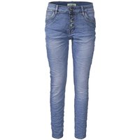 Jewelly Regular-fit-Jeans Stretch Jeans Five-Pocket im Crash-Look von Jewelly