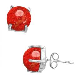 Jeweloporium Rot Real Sponge Coral 925 Sterling Silber Ohrring für Damen Edelstein Tropfen Baumeln viktorianisch Sílbern Ohrring Ostern Geschenk Handgefertigt Schmuck von Jeweloporium