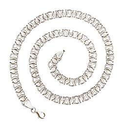 925 Silberkette: Königskette flach Silber 8,5mm 60cm - KKFL-85-60 von Jewelry Aurum