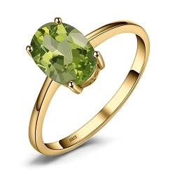 JewelryPalace Echt Edelstein Granat Citrin Peridot Blautopas Amethyst Ringe Gold, Verlobungsring Promise Solitär Ring Silber 925 Damen, Silberringe Damenring Antragsring Ringe, Damen Schmuck 49 von JewelryPalace