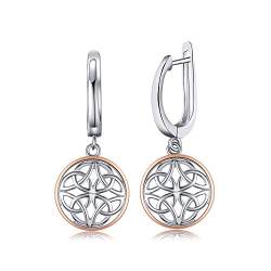 JewelryPalace Hohl Keltische Knoten Tropfen Ohrringe 925 Sterling Silber von JewelryPalace