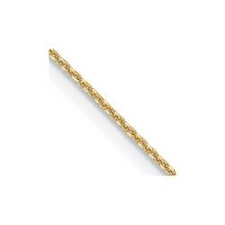 14 Karat Karabinerverschluss Gold 0,85 mm Funkeln Schliff Kabelkette Halskette Schmuck Geschenke für Frauen - Längenoptionen: 41 46 51 56 61, Gelbgold von JewelryWeb