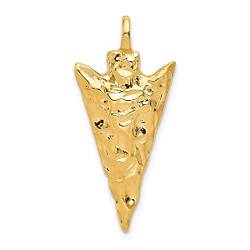 14 mm goldener Pfeilkopf-Anhänger, Halskette, Schmuck, Geschenke für Frauen von JewelryWeb