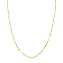 JewelryWeb 14 Karat Mariner-Kette in Weißgold Gelbgold Längenauswahl 41 46 51 56 61 76 und 1,1 mm 2,25 mm 3,7 mm 4,4 mm 5,6 mm, Gelbgold von JewelryWeb