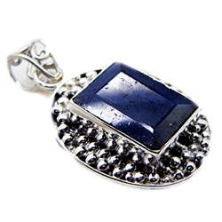 Jewelryonclick echte blaue Saphir Halskette Anhänger für Schmuck Charms Lockit für Geschenk Schmuck machen von Jewelryonclick