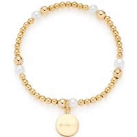 Jewels by Leonardo Armband Mathilde Europapark Edelstahl goldfarben mit Imitationsperlen 024275 von Jewels by Leonardo