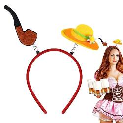 Festival-Stirnband - Oktoberfest-Haarreifen | Dekorative Kopfbedeckung zur Aufmunterung für Maskerade, Karneval, Bühnenauftritt, Oktoberfest Jextou von Jextou