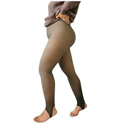 Jiabing Plus Size Damen Warme Strumpfhose Fleece Gefüttert Thermo Strumpfhose Große Größen Stretch Blickdicht Pantyhose Thermostrumpfhose Perfekt für Mollige Frauen von Jiabing