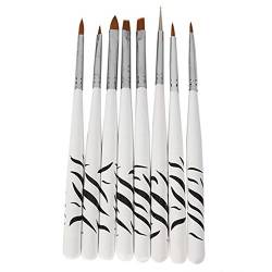 8 x Zebra Nagelkunst Dotting Maniküre Malerei Malerei Politur Pinsel Stift Werkzeuge von Jiacheng29