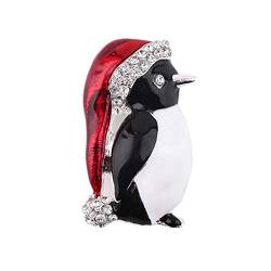 Jiacheng29 Niedliche Pinguin-Brosche für Damen, Strass, Schmuck, Weihnachten, Party, Dekoration, Geschenk, Strassstein von Jiacheng29