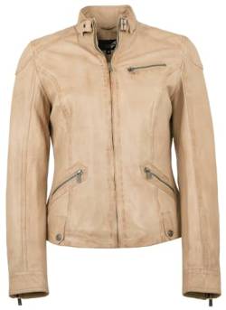 Jilani - Damen Echtleder Lederjacke Lammnappa beige Größe 44 von Jilani