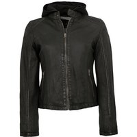 Jilani Lederjacke Delea Jilani - Damen Echtleder Lederjacke Kapuze Lammleder schwarz von Jilani