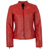 Jilani Lederjacke Imala#KJ Jilani - Damen Echtleder Lederjacke Lammnappa rot von Jilani