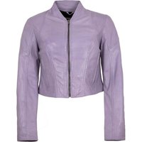 Jilani Lederjacke Lulal Jilani - Damen Echtleder Lederjacke Kurzjacke Lammnappa lavendel von Jilani